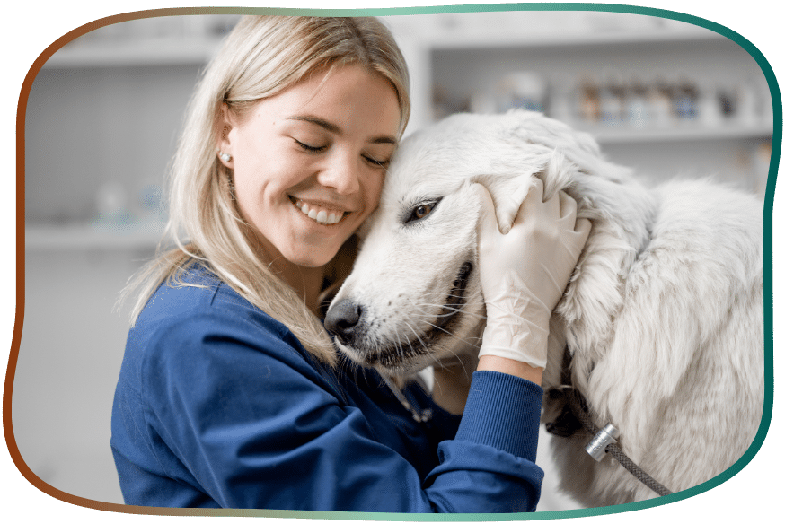 frau hund tierarzt tieraerztin